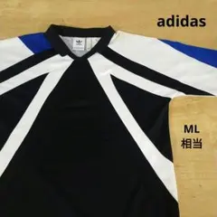 ヴィンテージ アディダス adidas 長袖 ゲームシャツ 80 90年代 美 品90s adidas アディダスゲームシャツデサント製トレフォイル