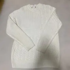 BROWNY ホワイト白 ニットセーター