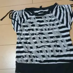 TRIPLE MAGIC ストライプ 半袖シャツ 110