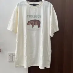 新品カバ プリント 半袖Tシャツ ホワイト