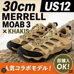 新品未使用】30cm US12 MERRELL MOAB 3 × KHAKIS - メルカリ