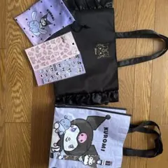 Kuromi クロミ トートバッグ・巾着・シール・時計 6点セット