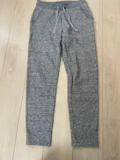 美品 グレー 裏起毛 スリムフィット ジョガーパンツ