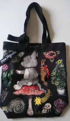 貴重未使用 ヒグチユウコ 奇幻動物森林樋口裕子展限定 ニャンコトートバッグ 台湾のサムネイル