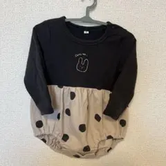 ドット柄ロンパース 80サイズ