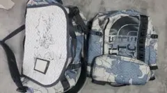 THE NORTH FACE 地図柄 ボストンバッグ　ヒューズボックス　セットのサムネイル