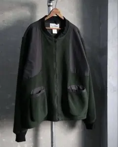 90s L.L.Bean フリースジャケット ナイロン切替 グリーン ビンテージ