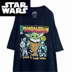 STAR WARS MANDALORIAN 半袖Tシャツ 黒 スターウォーズ