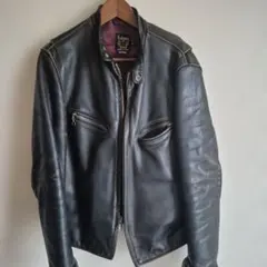 Schott シングルライダース レザージャケット 黒 38