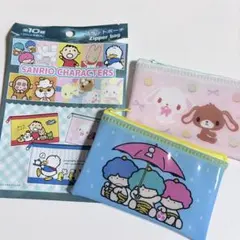 サンリオキャラクターフラットポーチ