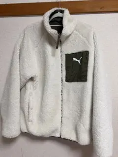 PUMA フリースジャケット ボアジャケット グレー