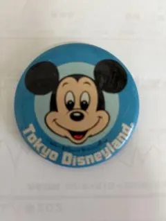 東京ディズニーランド 初期 缶バッジ ミッキーマウス 昭和レトロ
