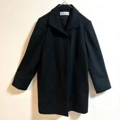 美品DELICE Sports ウールコート ブラック 東京スタイル カシミヤ混