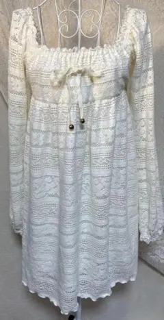 希少 LIZLISA 総レース 編み ワンピース ガーリー 平成 y2k