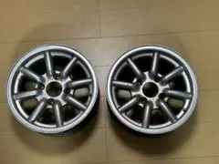 RSワタナベ 14インチ 6J Aタイプ　PCD114.3 2本　オフセット不明 RS Watanabe R TYPE 14×8J-6 4H-114.3 地肌シルバー(廃盤色) 14インチ