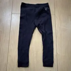 PETIT BATEAU ネイビー ベビーレギンス 18m
