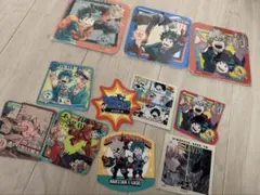 ヒロアカ　原画コースター、ステッカー