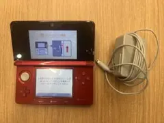 ニンテンドー3DS 本体 レッド 充電器付き