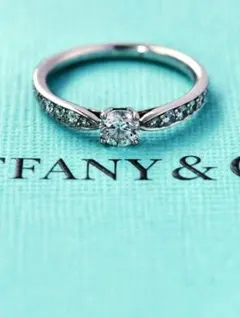 ティファニーハーモニーリング　ダイア　プラチナ　8号　中古 TIFFANY&Co. ティファニー ハーモニー リング 指輪 8号 Pt950