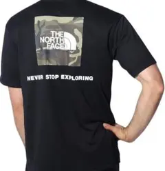 ノースフェイス ロゴ カモ ティー NT32158 K ブラック　L