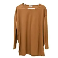 KEITH VALLER チュニック 長袖 新品 M ブラウン プルオーバー