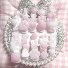 ♥ 量産型 ネイルチップ 地雷系 平成女児 ロング ポンイト 猫 ピンク ギャル