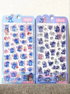 スティッチ 3D立体シール 2シートセット