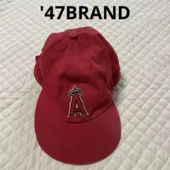 Kids '47 キッズ 子ども A ロゴ刺繍 レッド キャップ 赤 白 正規品