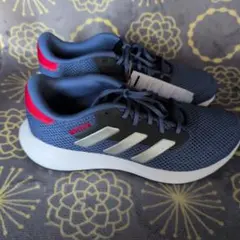新品　アディダス　レディース　ランニングシューズ　ブルー系　24cm