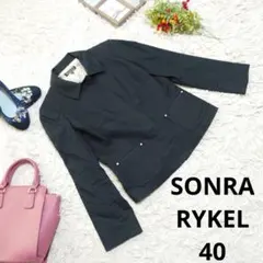 ♥SONRA RYKEL♥ジャケット(M)ブラック/ビジュー/背抜きのサムネイル
