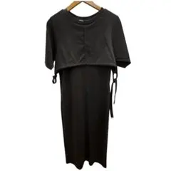 【CAPRICIEUX LE'MAGE】半袖クロップレイヤードワンピース