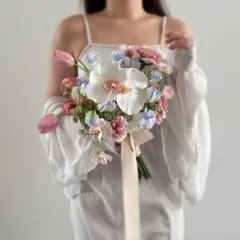 ウェディング ♡ クラッチブーケ アーティフィシャルフラワー 海外風♡