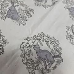 50×50　アニマルリース　アトリエココン　薄手　生地　はぎれ