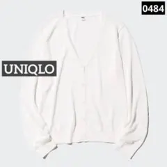 み*き様 0484 UNIQLO ライトVネックカーディガン オフホワイト