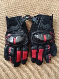 RSTACHI バイクグローブ 黒/赤 L RST427