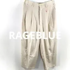 RAGEBLUE レイジブルー　ワイドパンツ ゆったりSサイズチノパンb177②
