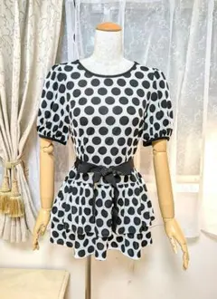 極美品✨エムズグレイシー　シアーリボンブラウス　カメリア　現行タグ　ホワイト カメリアリボンブラウス | msgracy