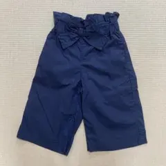美品アプレレクール ガウチョパンツ100ネイビー