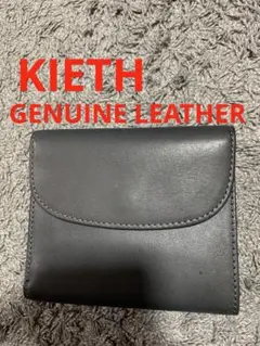 KIETH 二つ折り財布 本革 ネイビー ブラウンのサムネイル