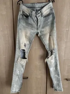 ダメージスキニーデニムAMIRI purple ksubi guapi mnml - メルカリ