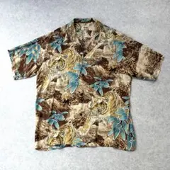 SUN SURF サンサーフ アロハシャツ TIGER ESCAPES 虎 XLのサムネイル
