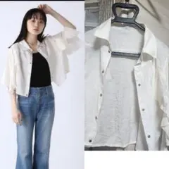 jeanasisリッチフリルショートシャツのサムネイル