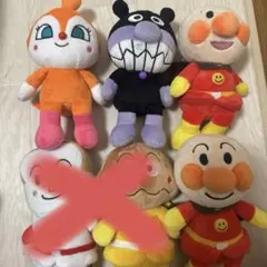 あんぱんまんぬいぐるみ 6個セット