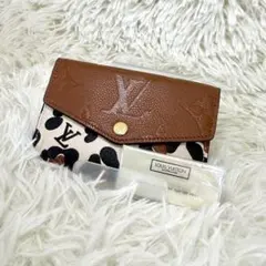 極美品ルイヴィトン アンプラント レオパードポシェットクレNMアニマル LV