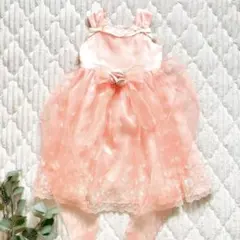 むーのんのん　サーモンピンクシフォンドレスのサムネイル