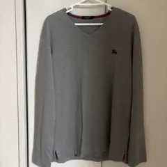 BURBERRY BLACK LABEL グレー Vネックカットソー