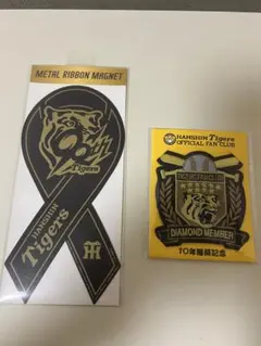 阪神タイガース ワッペン ダイヤモンド会員 10年継続記念 限定リボンマグネットのサムネイル