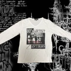 00s Y2K Vネック ロンT 英字 平成お兄系 グランジarchive L - メルカリ