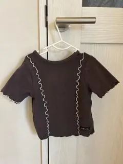 RELA. 半袖カットソー ブラウン メロウ加工