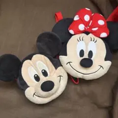 ミッキー ミニー 耳付きポーチ